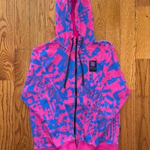 FC Barcelona AOP Nike Full Zip Hoodie Size Small